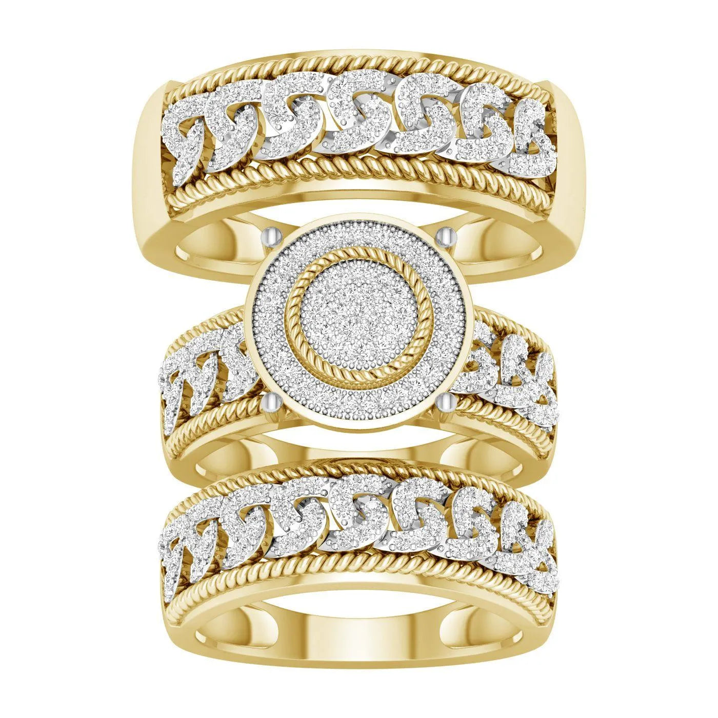 10K 0.65CT DIAM TRIO SET - Johnny Dang & Co