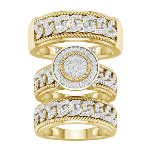 10K 0.65CT DIAM TRIO SET - Johnny Dang & Co