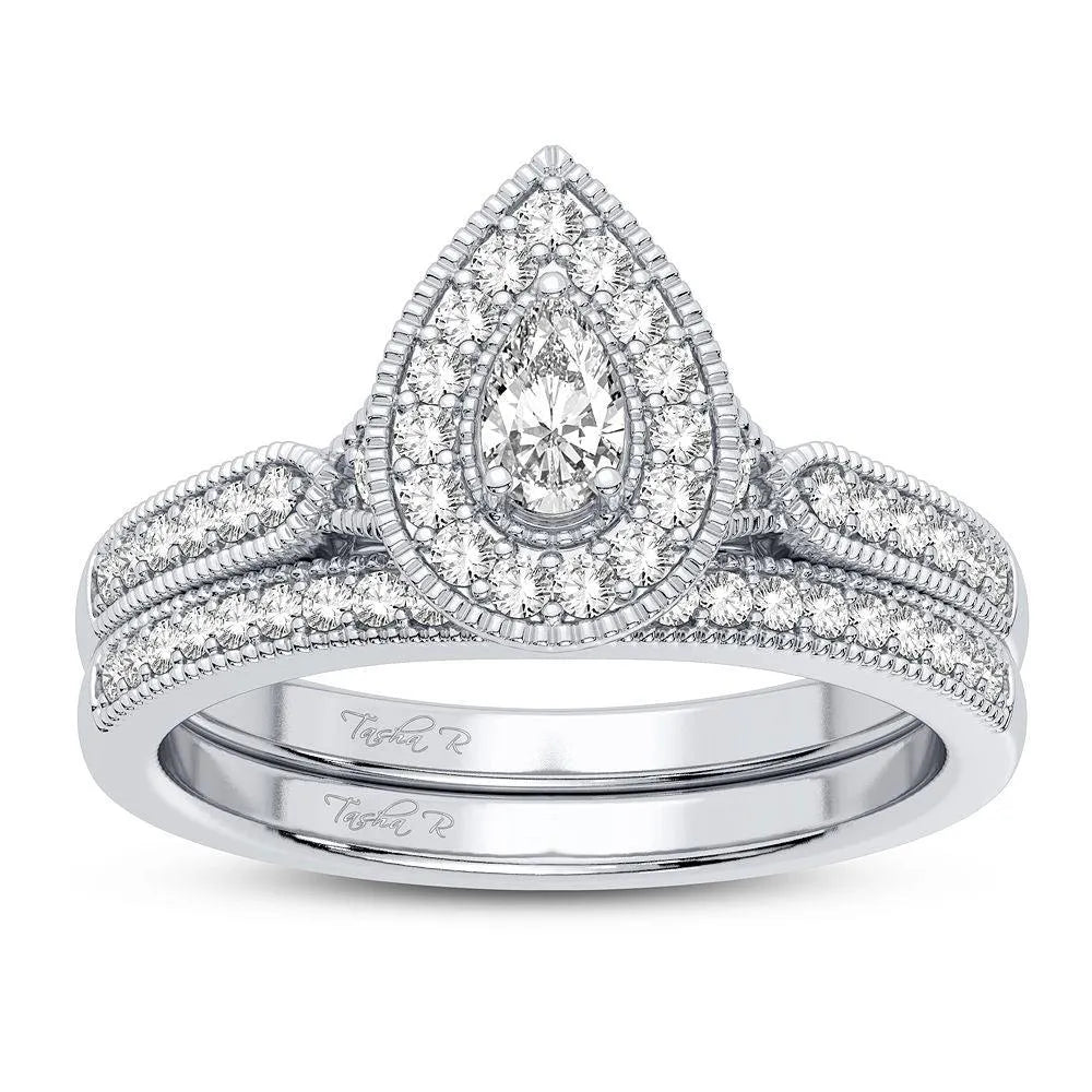 14K 0.50CT Diamond Bridal Ring - Johnny Dang & Co