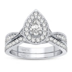 14K 0.60CT Diamond Bridal Ring - Johnny Dang & Co