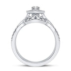 14K 0.60CT Diamond Bridal Ring - Johnny Dang & Co