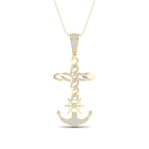 10K 0.40CT Diamond Pendant - Johnny Dang & Co