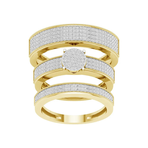 10K 1.00ct Diamond Trio Set - Johnny Dang & Co
