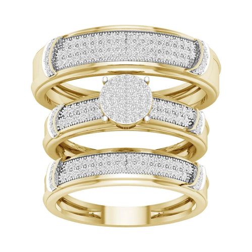 10K 0.50ct Diamond Trio Set - Johnny Dang & Co