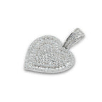 Silver Sparkling Heart of Love Pendant - Johnny Dang & Co