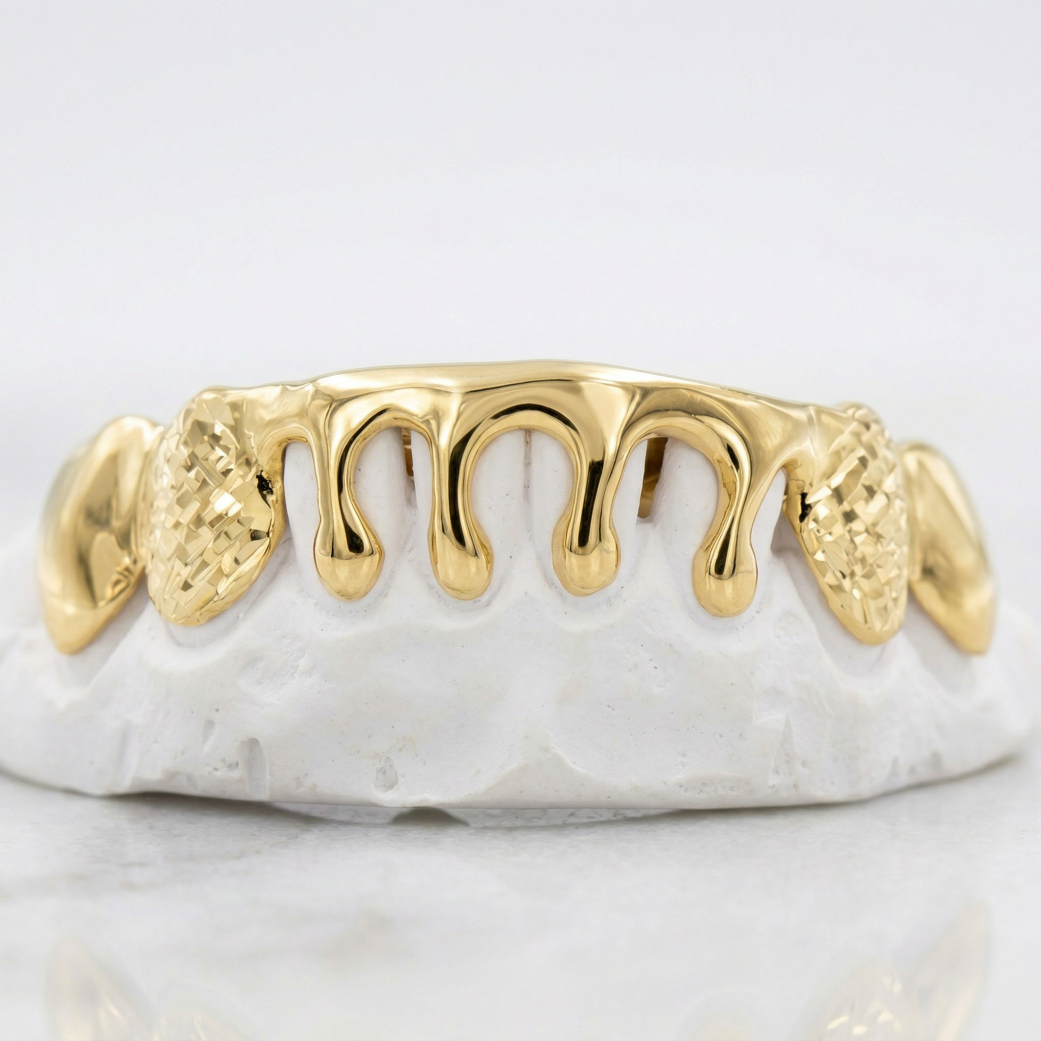 8 Piece Dripping Gold Grill - JDG53-C