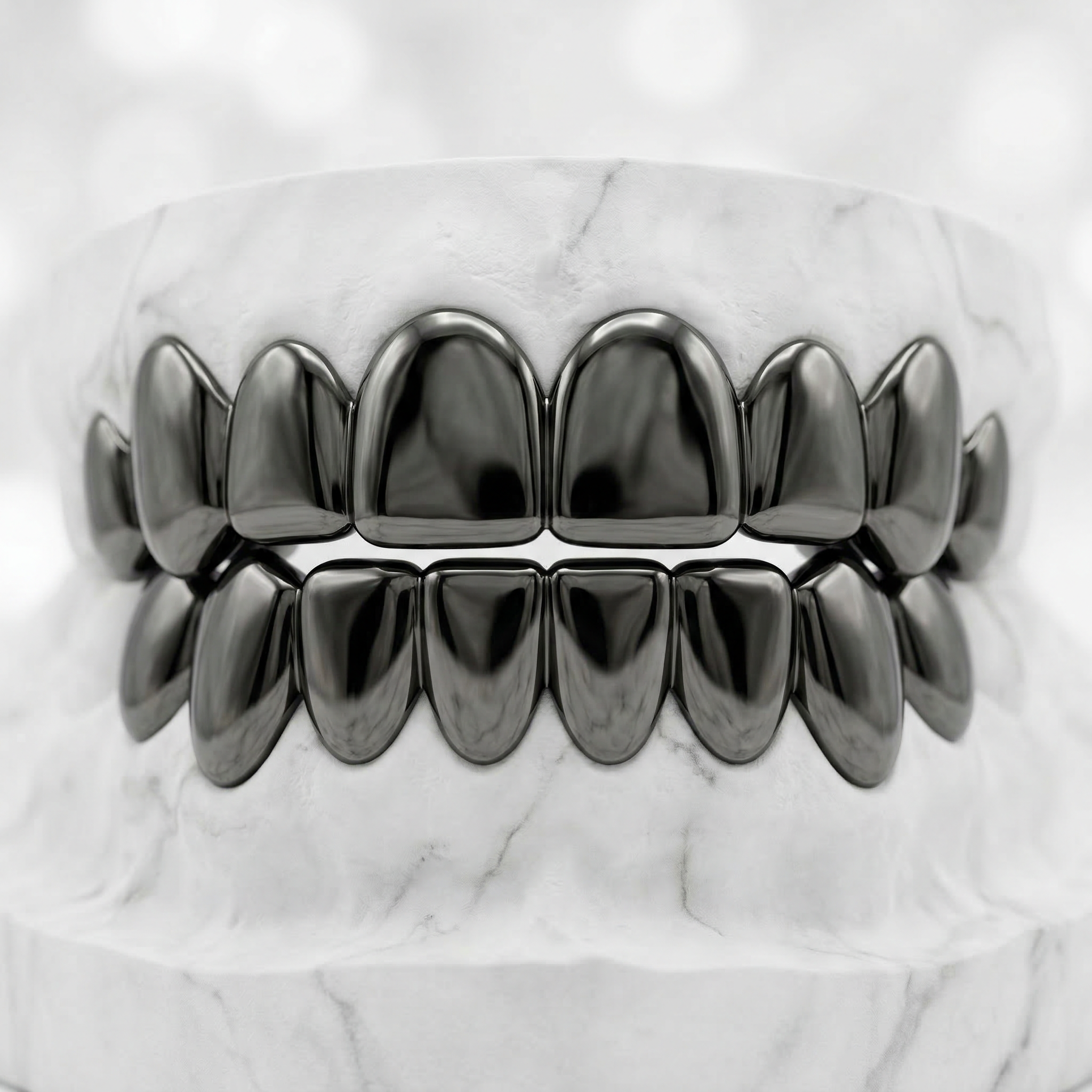 Black Rhodium Solid Grillz
