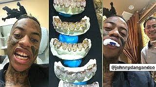 JDTK-Boonk Gang Honeycomb Prong Set Diamond Grill - Johnny Dang & Co