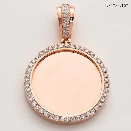 14KR 1.15CTW DIAMOND MEMORY PENDANT - SINGLE ROW - Johnny Dang & Co