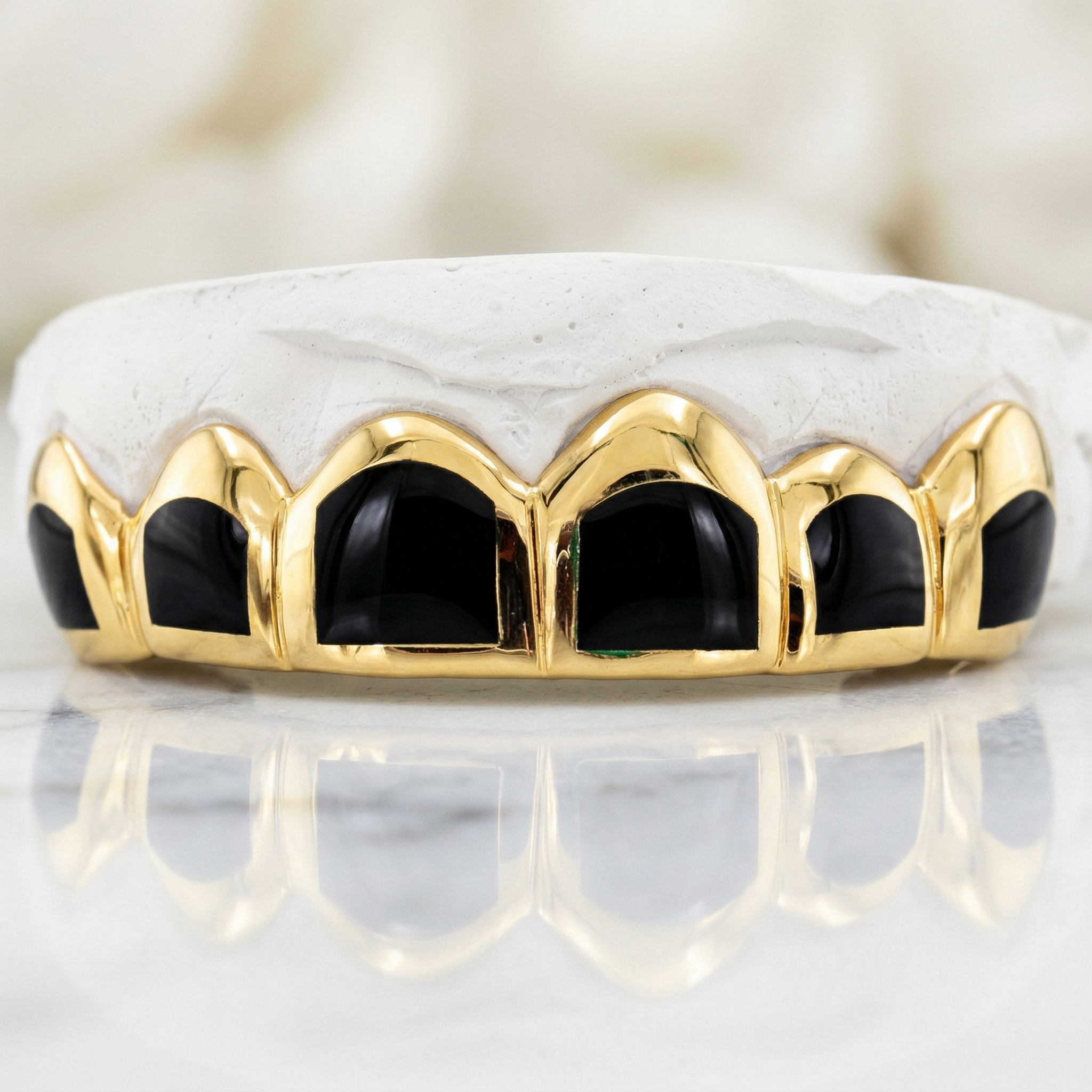 CPG3000 CANDY PAINT SIX SOLID TEETH WITH BLACK ENAMEL