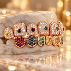 JDWR-G60-3 Ornaments Individual Permanent Colorful Diamond Grill