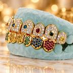 JDWR-G60-3 Ornaments Individual Permanent Colorful Diamond Grill
