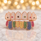 JDWR-G60-2 Ornaments II 8 Top or BottomTeeth Pull out Colorful Grill