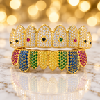 JDWR-G60-2 Ornaments II 8 Top or BottomTeeth Pull out Colorful Grill