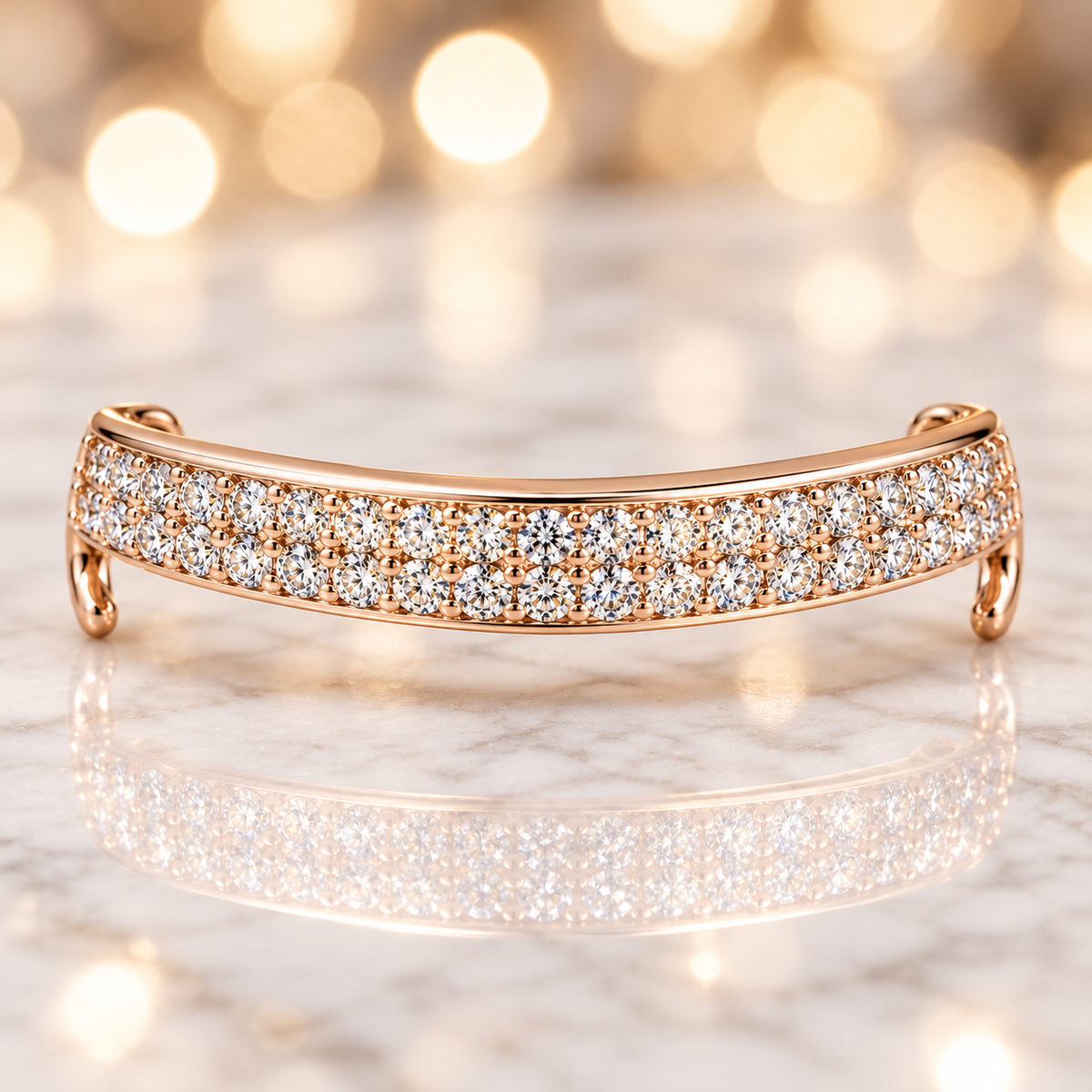 JDWR-B-JD1031 - 6 TEETH 2 DIAMOND ROW BAR GRILL