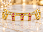 JDWR-C5037- 6 GOLDTEETH CZ