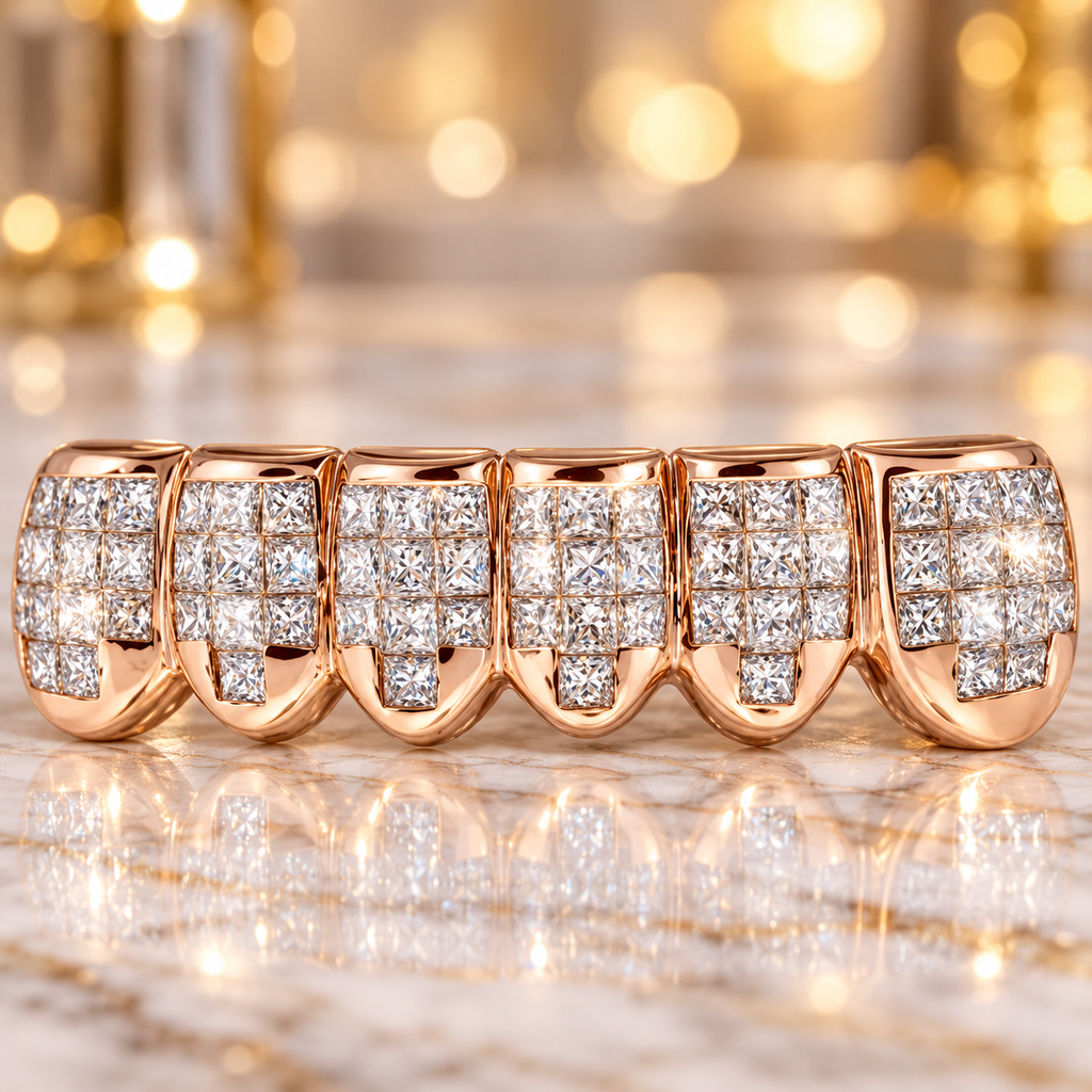 JDWR-S2111 -ALL WHITE PRINCESS CUT INVISIBLE SET