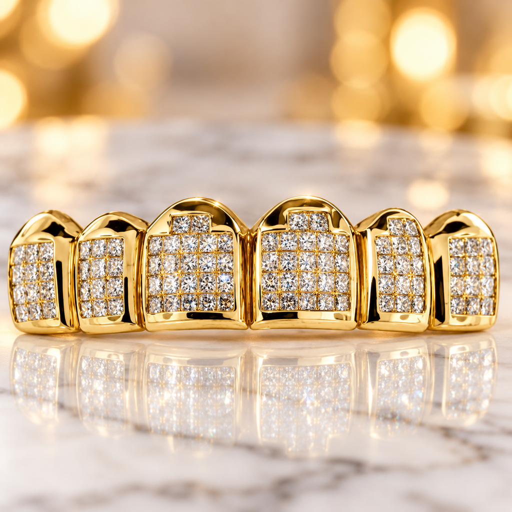 JDWR-S2112-6 REAL TEETH SHAPE GRILL