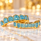 JDWR-S161506-CUSTOM SKY BLUE DIAMOND HAND SET GRILL FOR TYGA