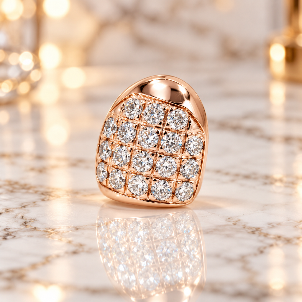 JDWR-G63-RIDING SOLO SINGLE 18K INDIVIDUAL DIAMOND TOOTH