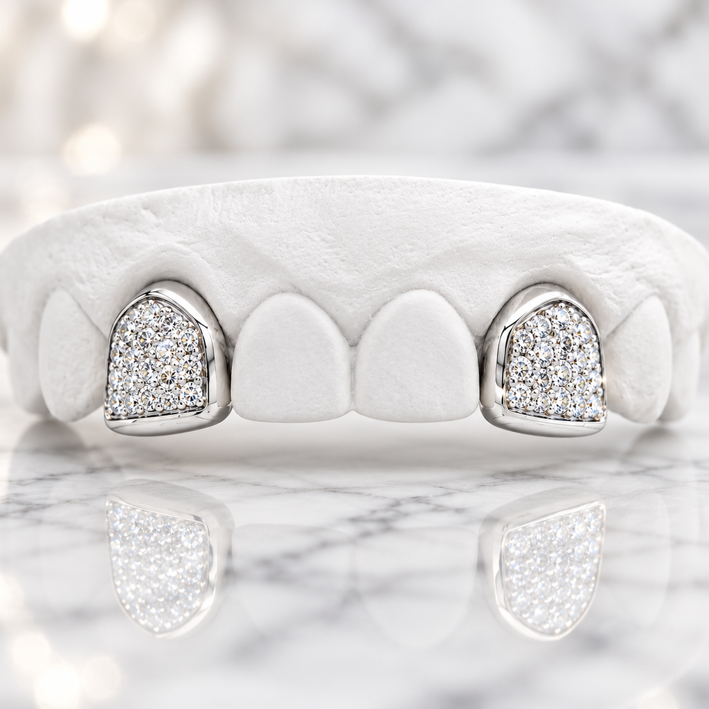 JDWR-0047-2 PRONG SET CUSTOM COLOR DIAMOND TEETH