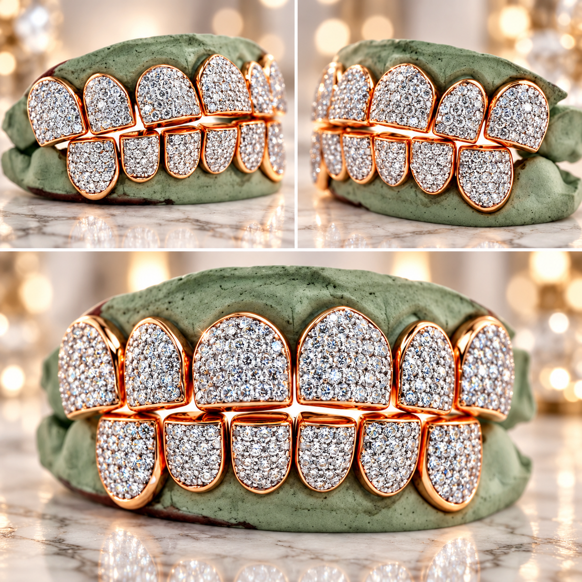 JDWR-G16-CHANDELIER - SI/VS/VVS Diamond  Special Hand Prong Set Permanent Diamond Cap