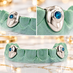 JDWR-S151607-1 SINGLE 18K INDIVIDUAL TOOTH WITH A SINGLE BLUE DIAMOND