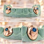 JDWR-S151607-1 SINGLE 18K INDIVIDUAL TOOTH WITH A SINGLE BLUE DIAMOND