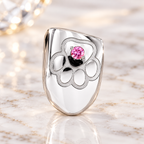 JDWR-S171201-2 18K INDIVIDUAL Tooth with Engraving and a Single Sapphire