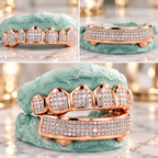 JDWR-G79 TRAVIS SCOTT CUSTOM HANDSET PRINCESS CUT INVISIBLE SET GRILLZ