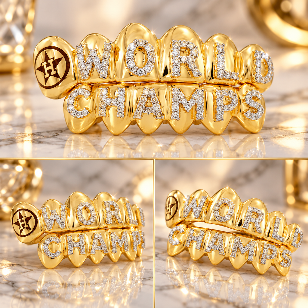 JDWR-WSG2-6 TOP & 6 BOTTOM DIMAOND WORLD CHAMPS GRILL