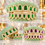 JDWR-PWG2017 CANDY PAINT PAUL WALL CUSTOM DIAMOND PURPLE ENAMEL GRILL