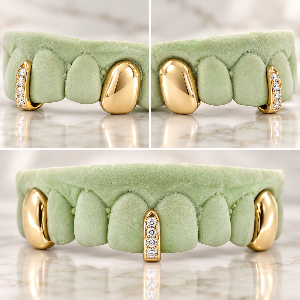 JDWR-JDG61A TWO SOLID WITH BACK BAR AND DIAMOND GAP FILLER