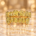 JDWR-047- Yellow Honeycomb Diamond Grillz