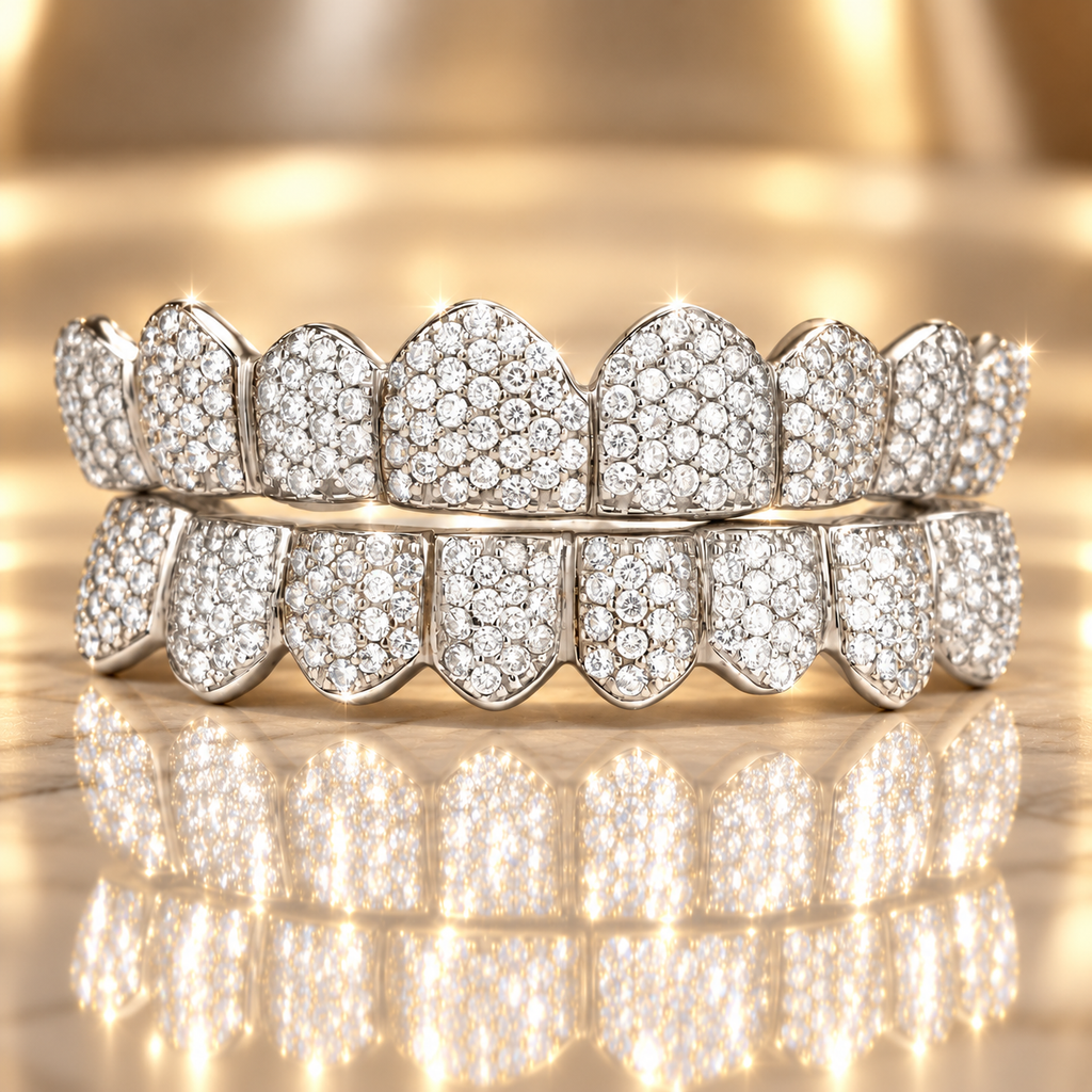 JDWR-046 - SI Two Tone Honeycomb Diamond Grillz