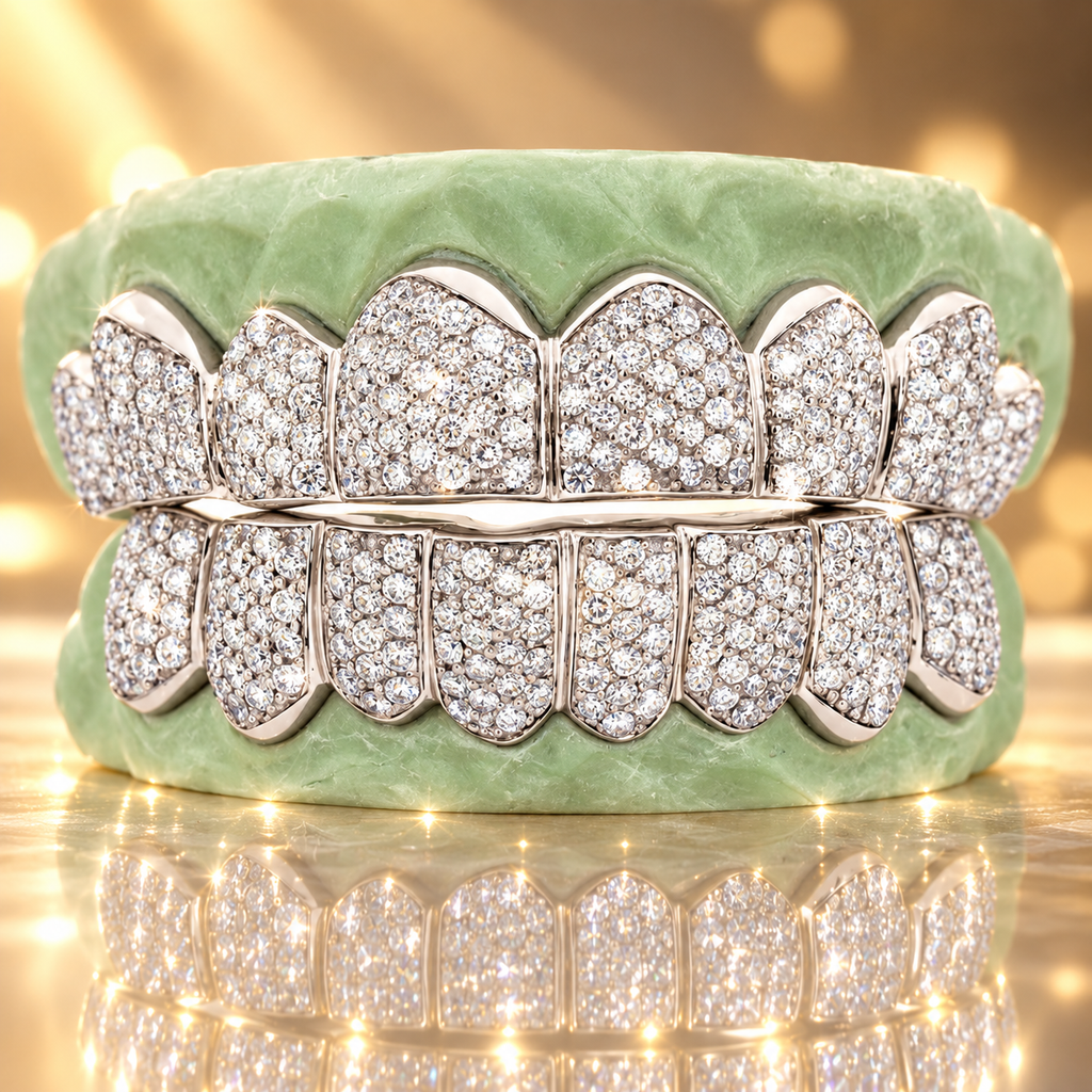 JDWR-S161104-Young Dolph Hand Prong Set Diamond Grill