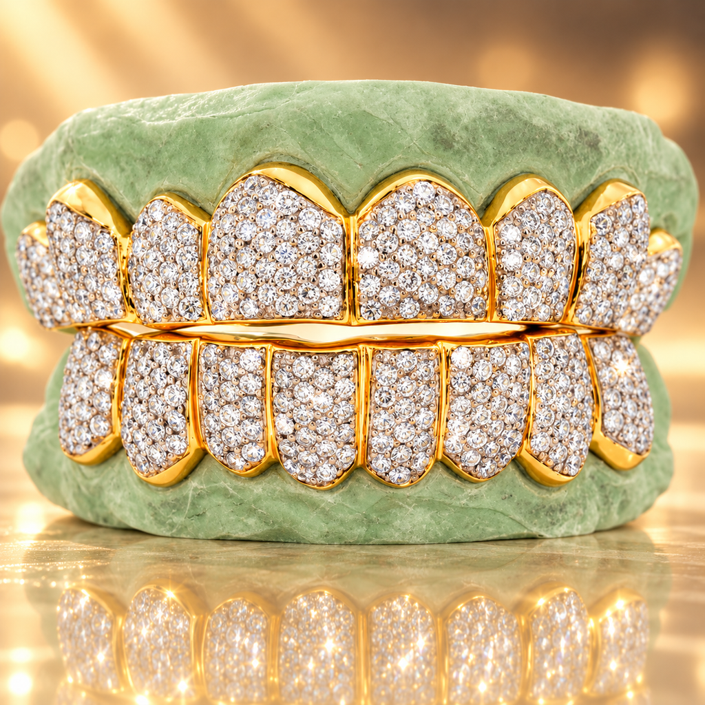 JDWR-S161104-Young Dolph Hand Prong Set Diamond Grill