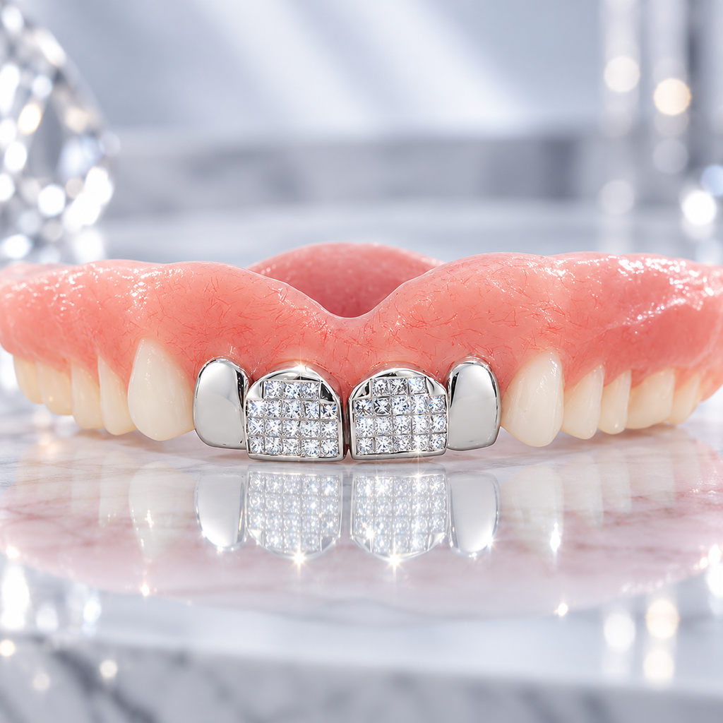 JDWR-DTG1 - FOUR INDIVIDUAL TEETH DENTURE GRILL