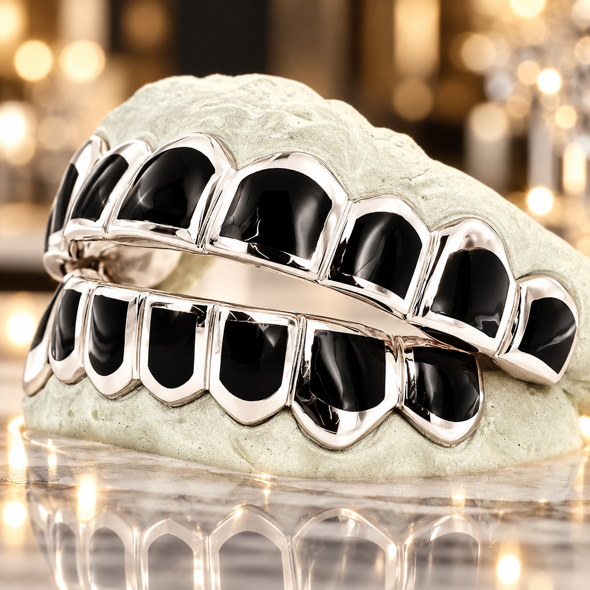 JDWR-CPG3000 CANDY PAINT SIX SOLID TEETH WITH BLACK ENAMEL