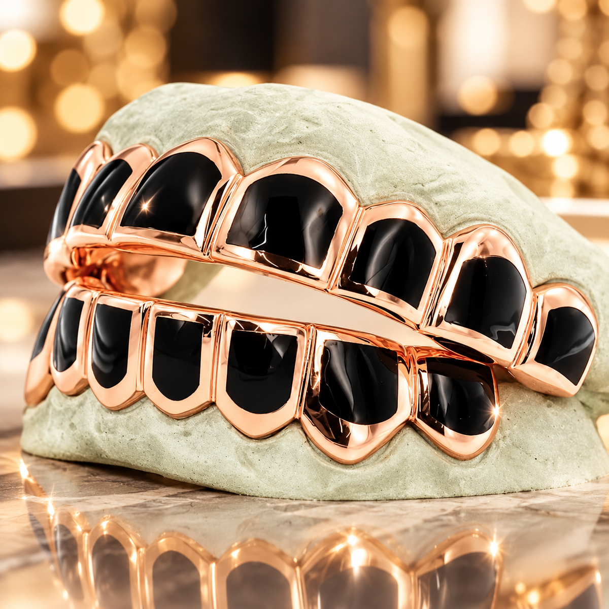 JDWR-CPG3000 CANDY PAINT SIX SOLID TEETH WITH BLACK ENAMEL