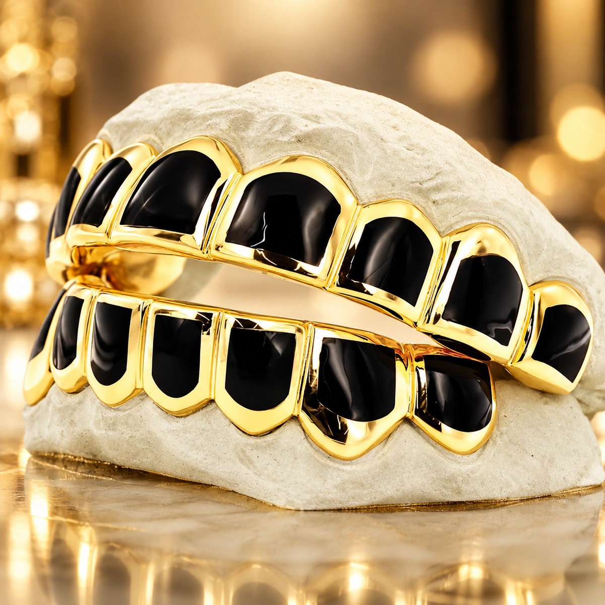 JDWR-CPG3000 CANDY PAINT SIX SOLID TEETH WITH BLACK ENAMEL