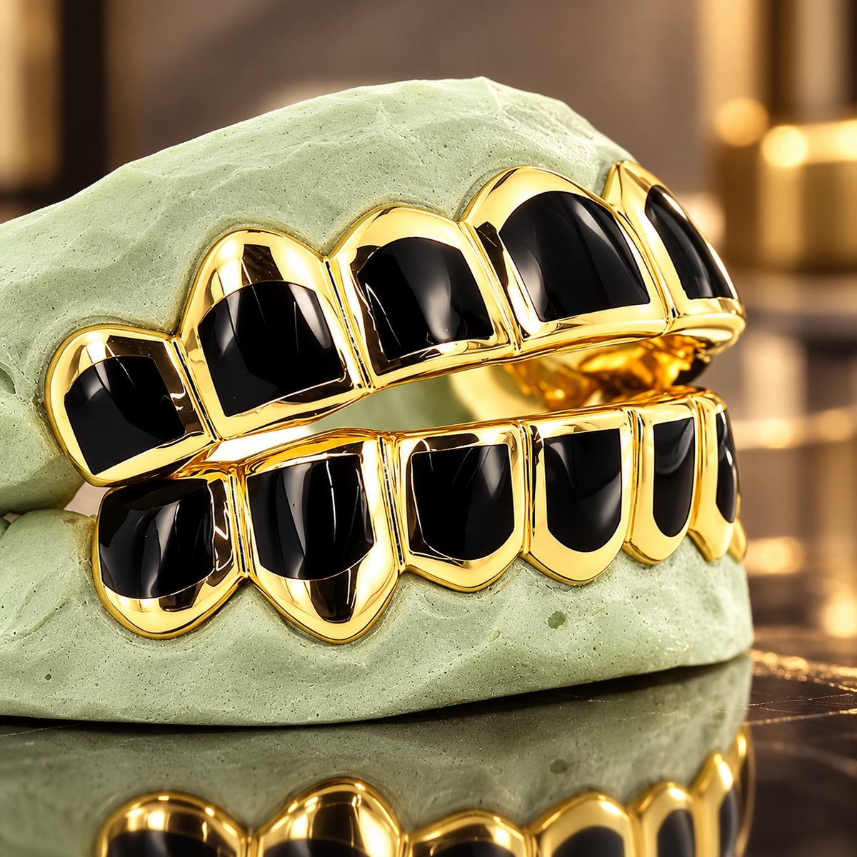 JDWR-CPG3000 CANDY PAINT SIX SOLID TEETH WITH BLACK ENAMEL