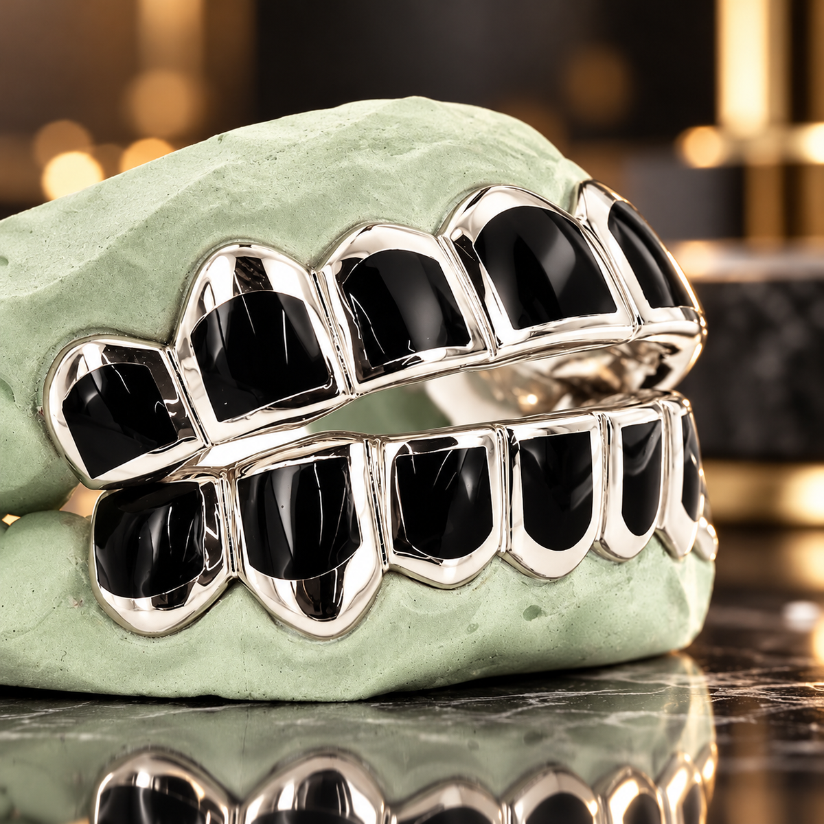 JDWR-CPG3000 CANDY PAINT SIX SOLID TEETH WITH BLACK ENAMEL