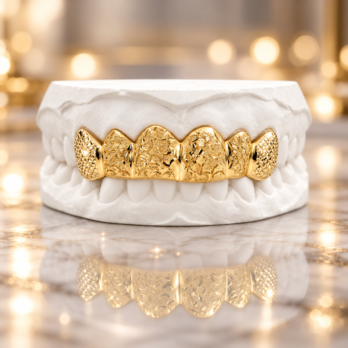 JDWR-3002G-Deep Cut Grill with Diamond Dust and Cuts Grillz