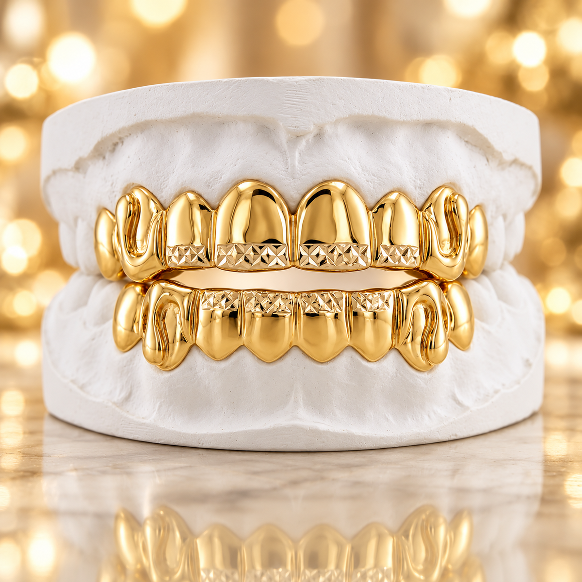 JDWR-54-Spill2-8TOP OR 8 BOTTOM Deep Cut Dripping Gold Grill -