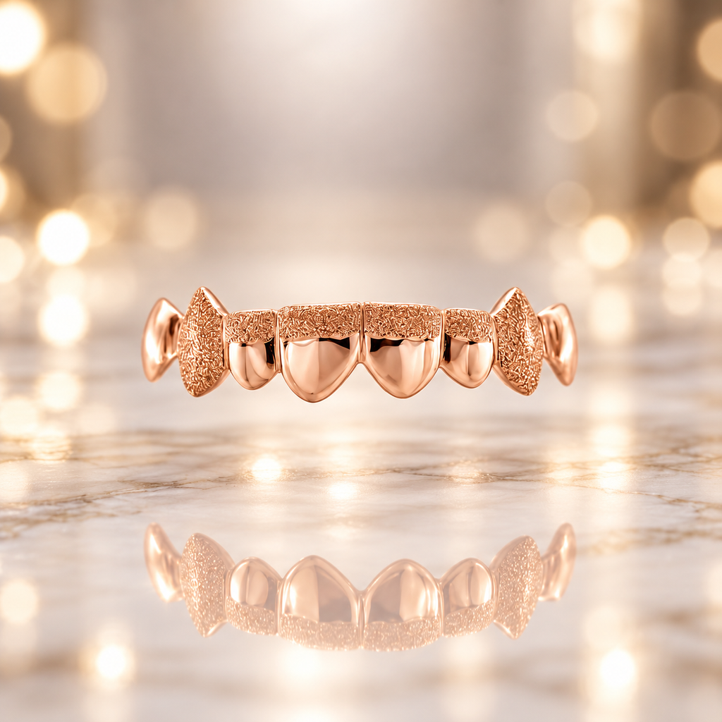 JDWR-3002A- 6 TOP OR BOTTOM SOLID WITH DIAMONDS DUST GRILLZ