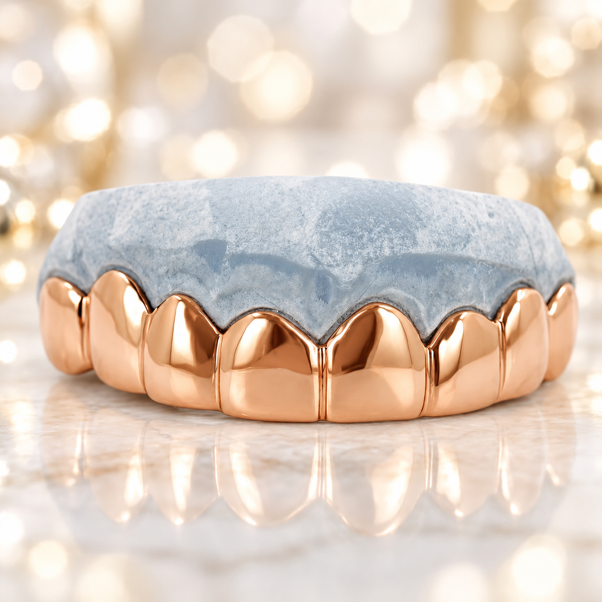 JDWR-3005A1-8 TOP OR 8 BOTTOM SOLID GOLD GRILL