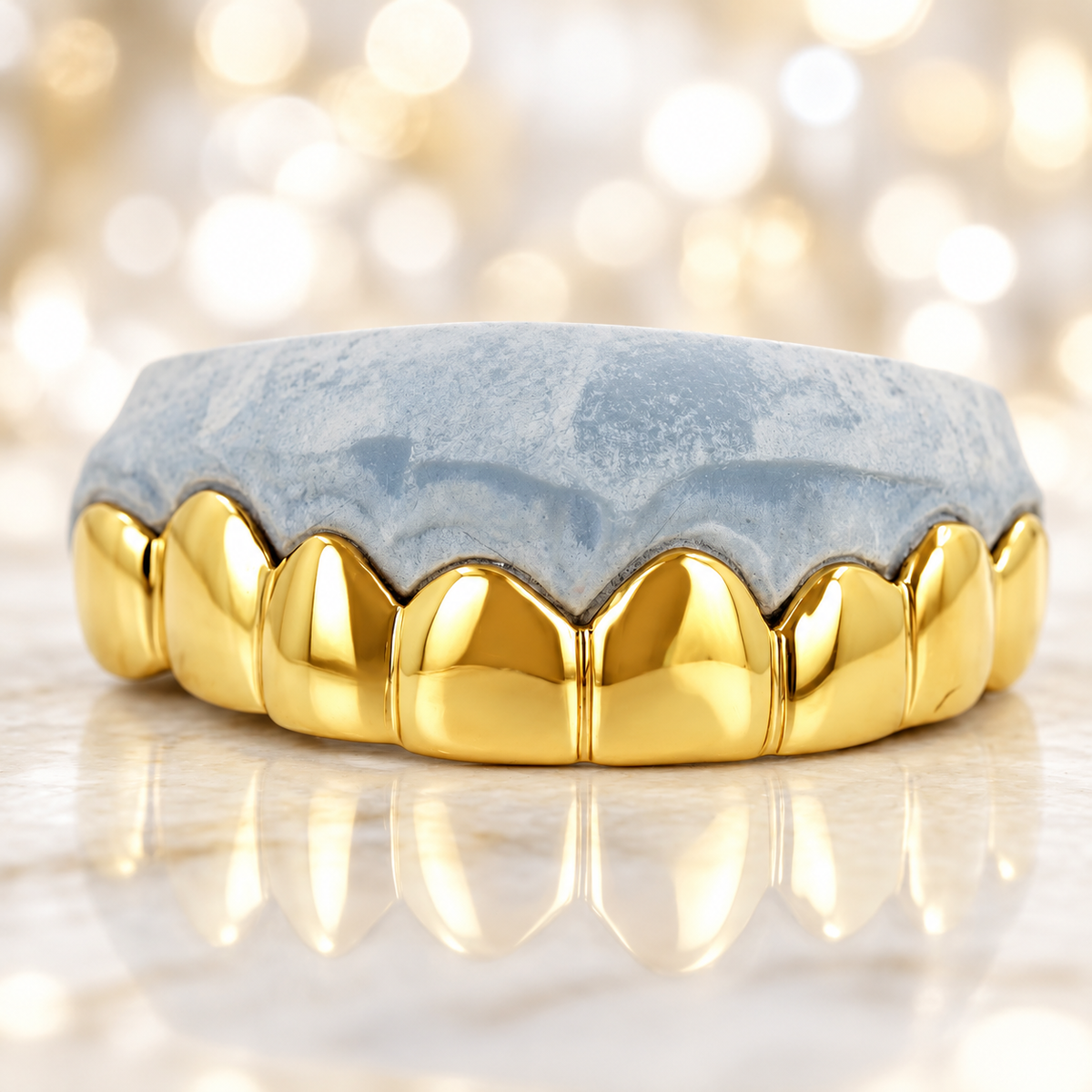 JDWR-3005A1-8 TOP OR 8 BOTTOM SOLID GOLD GRILL