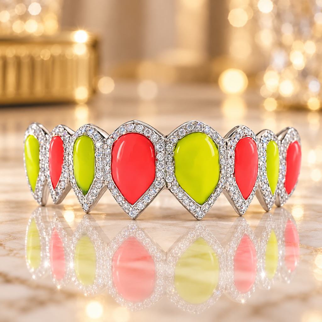 JDWR-CPG171210 RIFF RAFF CUSTOM CANDY ENAMEL DIAMOND GRILL