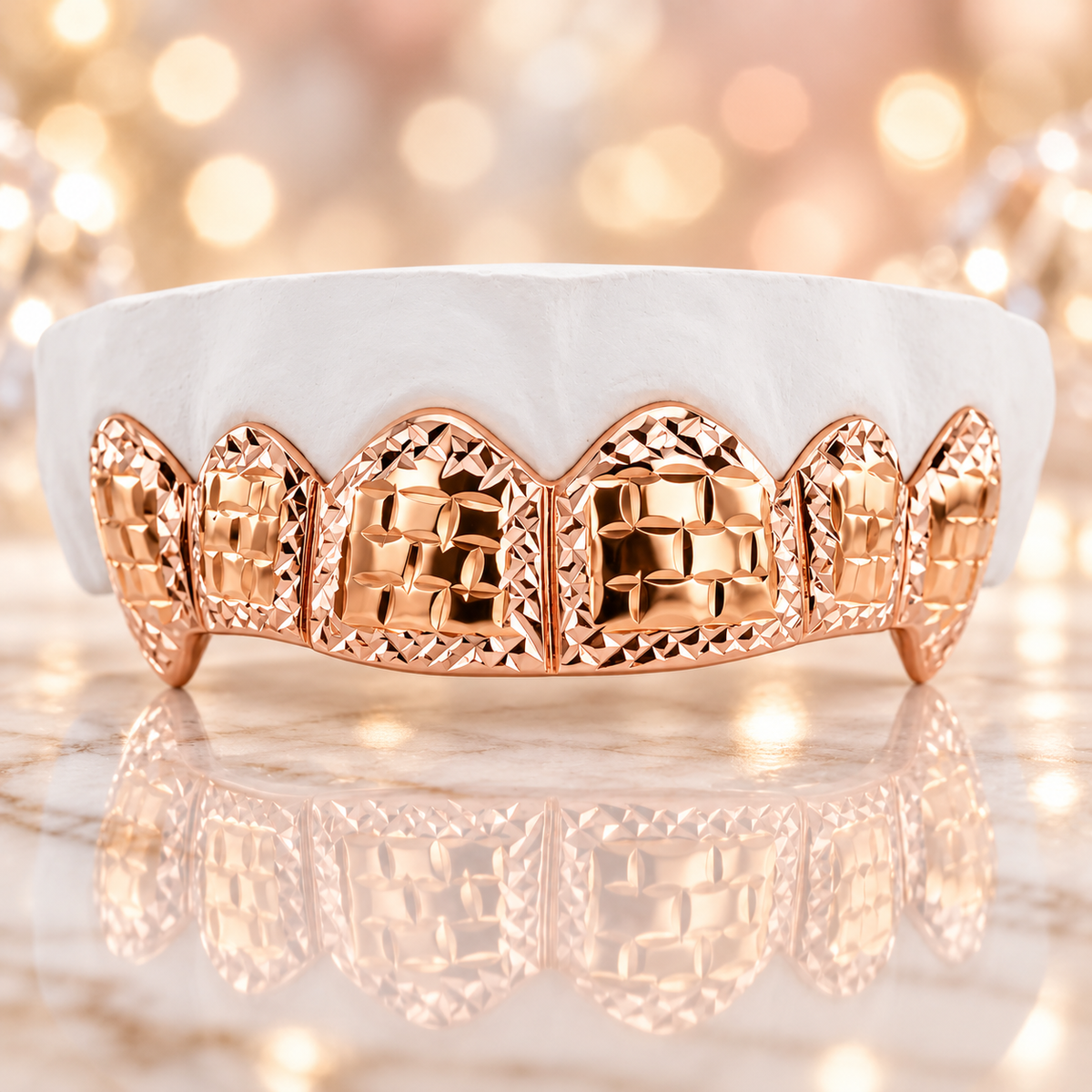 JDWR5-BRICKS- 6 Teeth Solid Diamond Cut Grill